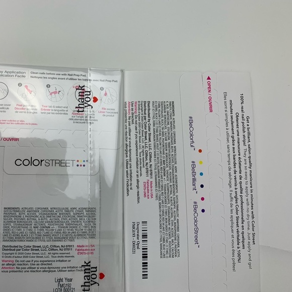 NWT Colorstreet nail strips set of 2 Deepwater navy sparkle Lightyear glitter - Picture 5 of 6